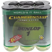 Dunlop Championship Hard-Court Tennis Balls 18-Pack
