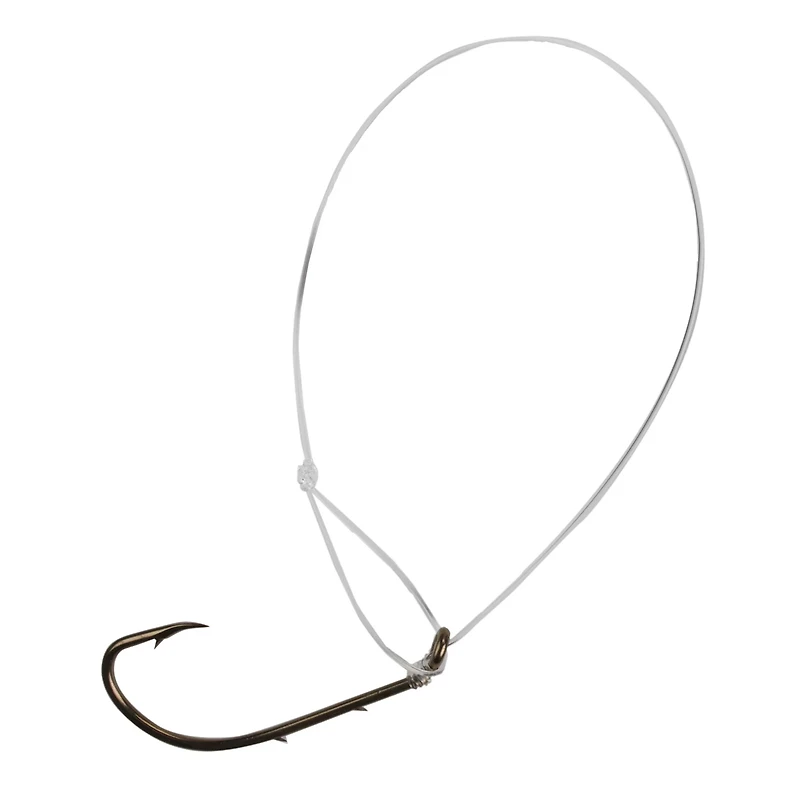 Eagle Claw Snelled Baitholder Single Hooks 6-Pack