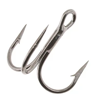 Eagle Claw Lazer 3X Short Shank Round Bend Treble Hooks 5-Pack