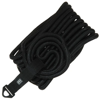 Marine Raider 1/2 in x 25 ft Black Double-Braided Dock Line