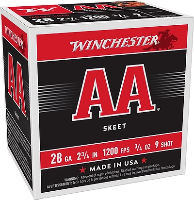 Winchester AA HS Target Load 28 Gauge 9  Shotshells - 25 Rounds