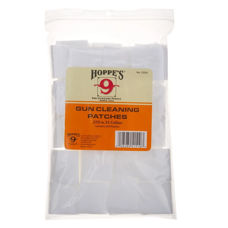 Hoppe's .270 - .35 Caliber Patches 650-Pack