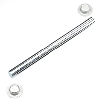 C.E. Smith Company 6-1/4" Zinc-Plated Roller Shaft with Cap Nuts