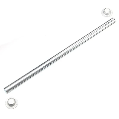 C.E. Smith Company 13" Zinc-Plated Roller Shaft with Cap Nuts