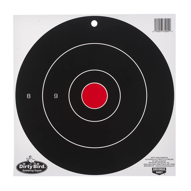 Birchwood Casey Dirty Bird 12-in Bull's-Eye Target Sheets 12-Pack