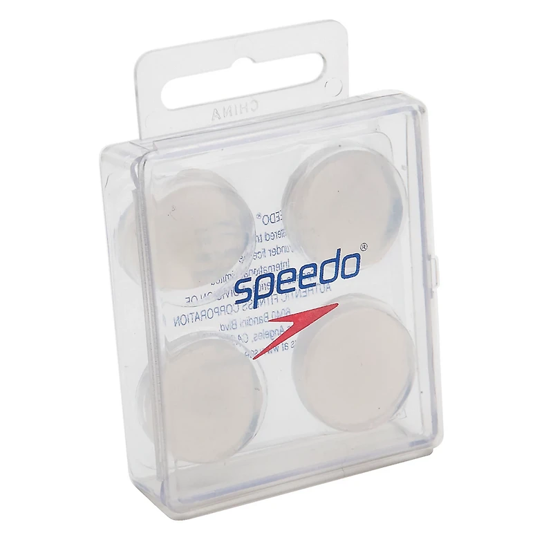 Speedo Adults' Silicone Ear Plugs 4-Pack