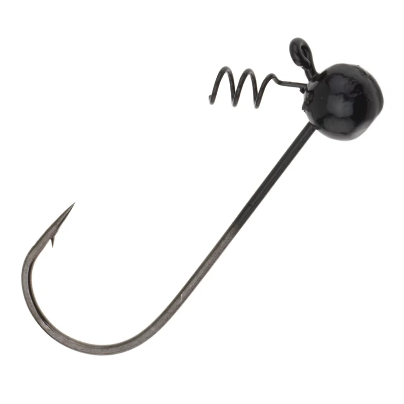 Big Bite Baits 1/4 oz Fin Twist Jigheads 4-Pack