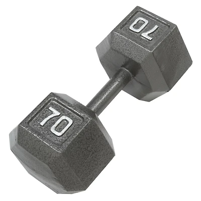 CAP Barbell 70 lb. Solid Hex Dumbbell