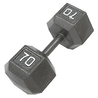 CAP Barbell 70 lb. Solid Hex Dumbbell