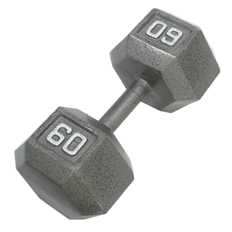 CAP Barbell 60 Lb. Solid Hex Dumbbell – Single