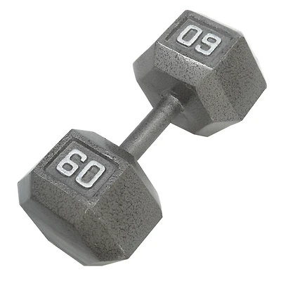 CAP Barbell 60 Lb. Solid Hex Dumbbell – Single