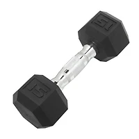 CAP Barbell 15 lb. Coated Hex Dumbbell