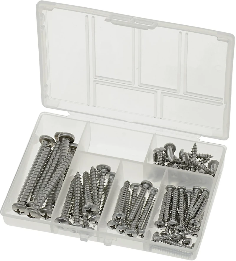 Marine Raider 68-Piece Stainless-Steel Pan-Head Screw Kit
