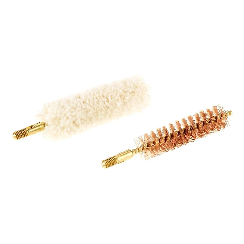 Traditions .50 Caliber Bronze Bristle Bore Brush and Cotton Swab Set