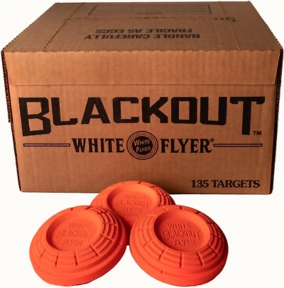 White Flyer BLACKOUT All Orange Targets, 108mm, 135ct