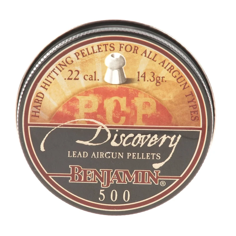 Benjamin Discovery Hollow Point .22 Caliber 14.3-Grain Airgun Pellets 500-Pack