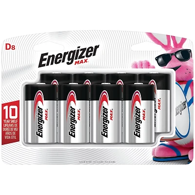 Energizer® Max Alkaline D Batteries 8-Pack