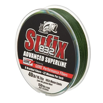 Sufix 832 Advanced Superline 40 lb - 150 yards Braided Fishing Line