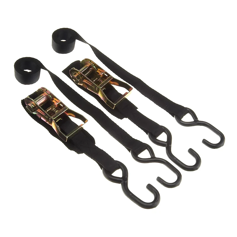 BoatBuckle® Pro Series 1" x 3.5' Ratchet Transom Utility Tie-Downs 2-Pack