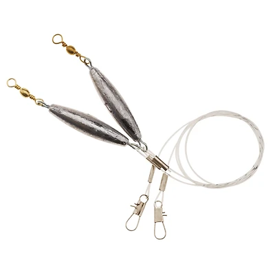 Eagle Claw 19" Double Drop Monofilament Leader Rigs 2-Pack