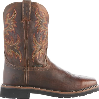 Justin Men's Stampede EH Steel Toe Leather Wellington Work Boots