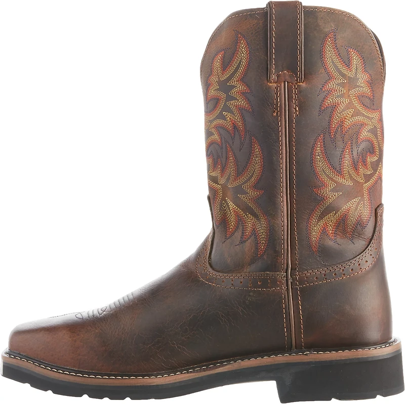 Justin Men's Stampede EH Steel Toe Leather Wellington Work Boots