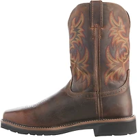 Justin Men's Stampede EH Steel Toe Leather Wellington Work Boots