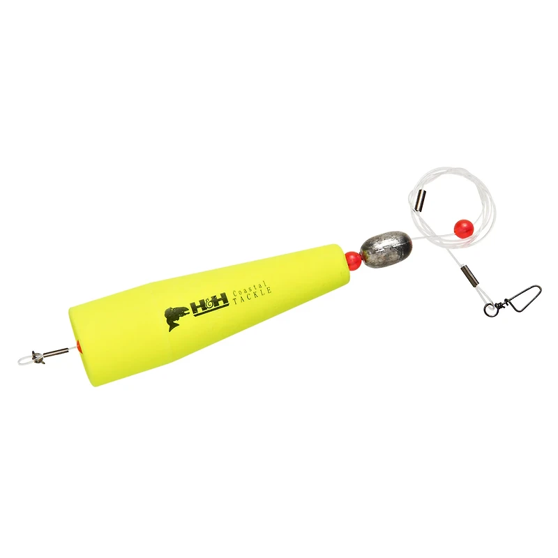 H&H Lure 4 Monofilament Coastal Popping Rigs 2-Pack