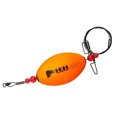 H&H Lure 2-1/2" Coastal Oval Rattle Rig Wires 2-Pack