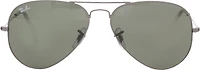 Ray-Ban Aviator Large Neutral Gray Metal Sunglasses