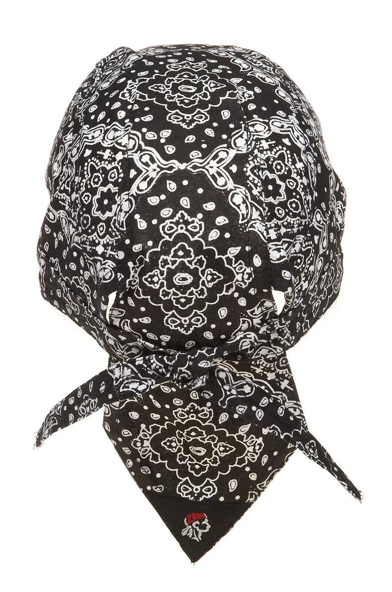 ZANHeadgear Flydanna Black Paisley Bandana