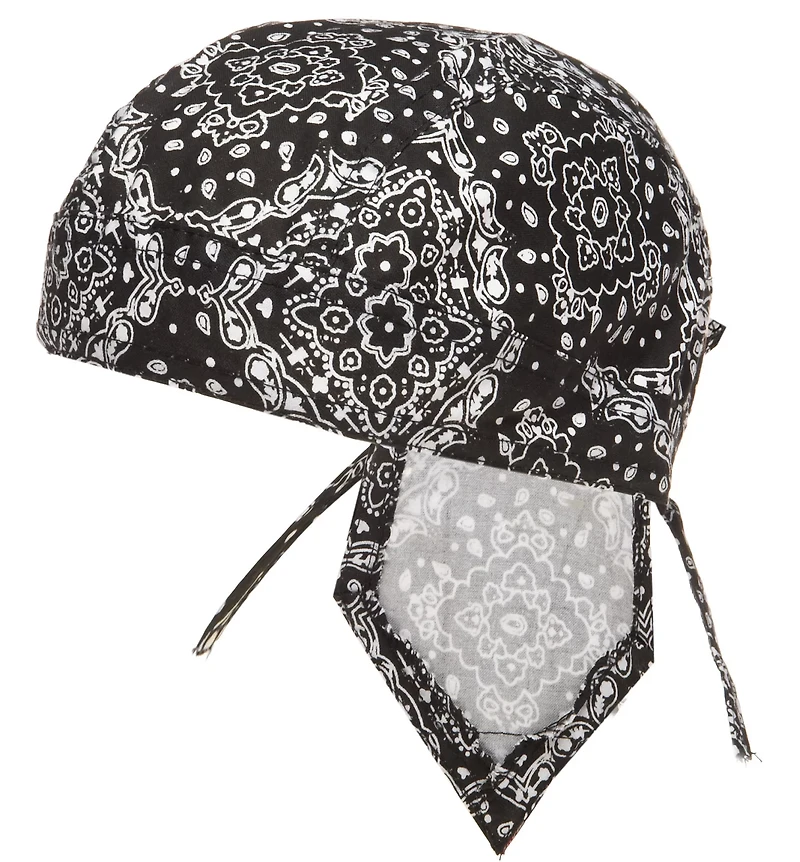 ZANHeadgear Flydanna Black Paisley Bandana