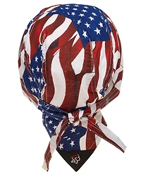 ZANHeadgear Flydanna Wavy American Flag Bandana