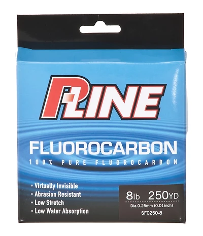P-Line 8 lb. - 250 yards Fluorocarbon Fishing Line