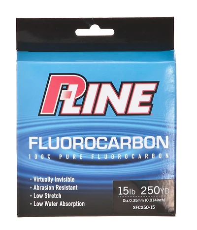 P-Line 15 lb. - 250 yards Fluorocarbon Fishing Line
