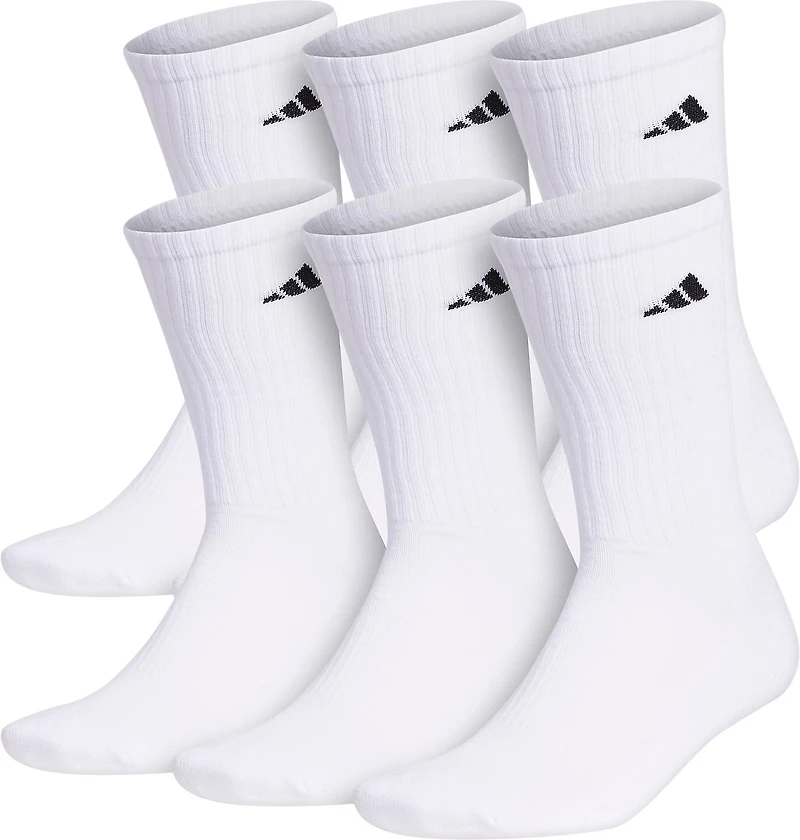 adidas Men's climalite Crew Socks 6 Pack