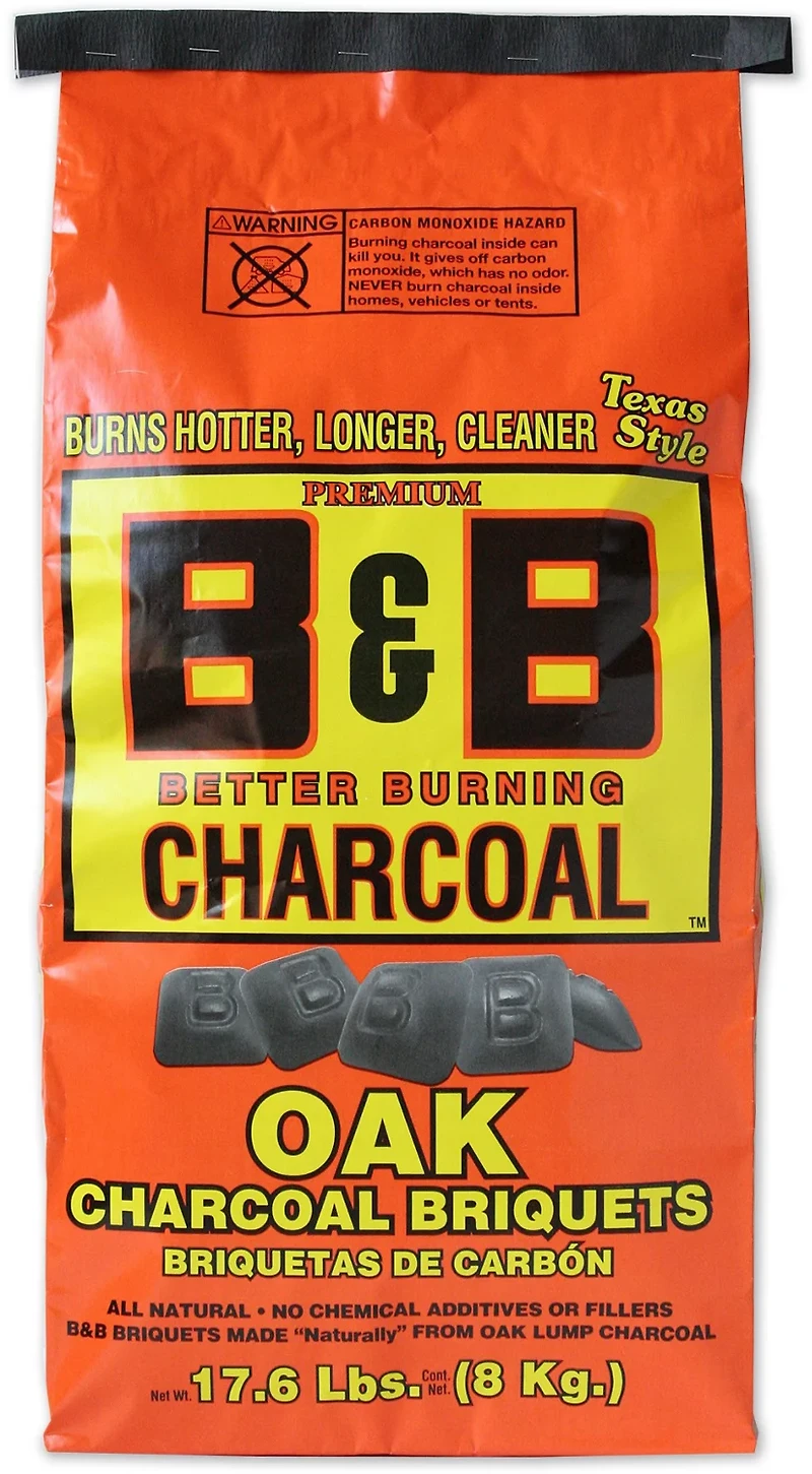 B&B Natural Oak 17.6 lb. Grill Briquettes