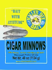 KILLER BEE BAIT Frozen Cigar Minnows 40 oz Bait