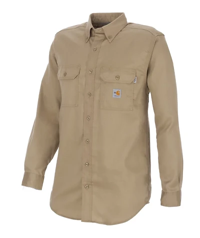 Carhartt Men's Flame-Resistant Work-Dry Lightweight Twill Shirt