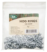 LEM 3/8 in Hog Rings 100-Pack