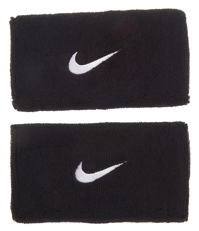Nike Adults' Swoosh Double-Wide Wristbands