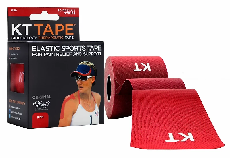 KT Tape Original Precut Elastic Athletic Tape 20-Strip Pack