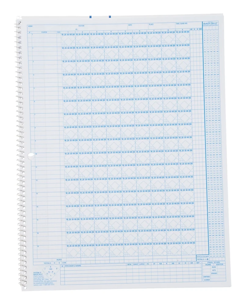 Academy Sports + Outdoors System-17 Scorebook for Baseball and Softball