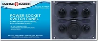 Marine Raider Electrical 5-Gang Switch Panel