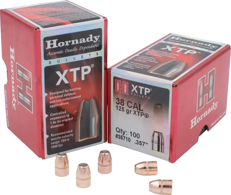 Hornady HP XTP .38 125-Grain Bullets