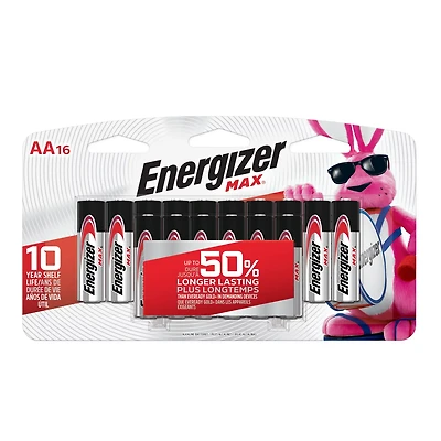 Energizer® AA Alkaline Batteries 16-Pack