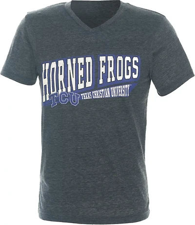 Colosseum Athletics Men's Texas Christian University Overload V-neck T-shirt