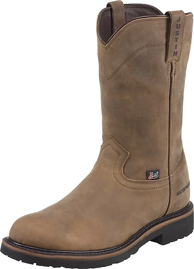 Justin Men's EH Steel Toe Wellington Work Boots