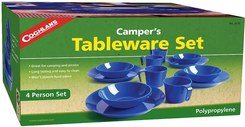 Coghlan's Camper's 4-Person Tableware Set