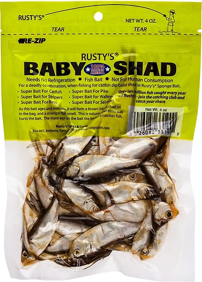 Rusty's 4 oz. Whole Baby Shad Bait